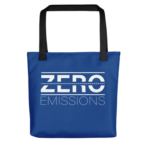 Zero Emissions Blue Tote Bag