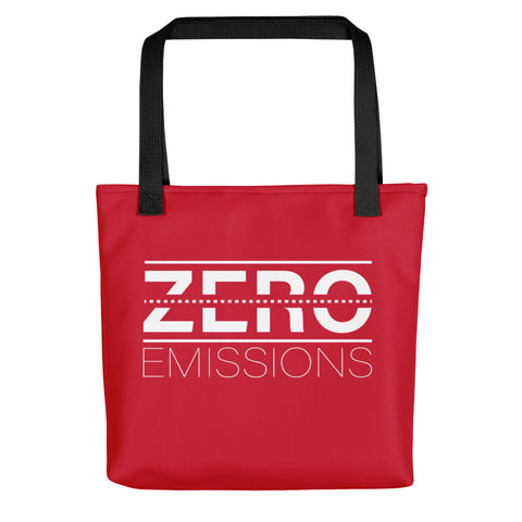 Zero Emissions Red Tote Bag