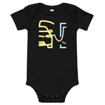 Tesla inspired apparel. Model X at supercharger. Supercharging. Plugged In X image centered on baby onesie.