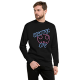 Electric Life Pink Pullover Sweatshirt