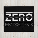 Zero Emissions Black Throw Blanket