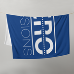 Zero Emissions Blue Throw Blanket