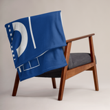 Zero Emissions Blue Throw Blanket