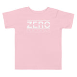 Tesla inspired apparel. EV no emissions. Electric Vehicle Car. Zero Emissions image centered on toddler t-shirt.