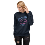 Electric Life Pink Pullover Sweatshirt