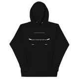 Tesla inspired apparel. Elon Musk quote. Cybertruck. Badass and Super Cool image centered on black hoodie.