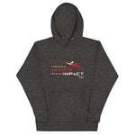 Tesla inspired apparel. Elon Musk quote. Starman in red roadster. Die On Mars, Not On Impact image centered on hoodie.