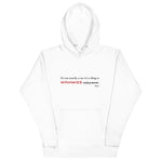 Tesla inspired apparel. Elon Musk quote. Maximize Enjoyment image centered on hoodie.