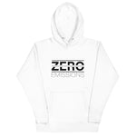 Tesla inspired apparel. EV no emissions. Electric Vehicle Car. Zero Emissions image centered on hoodie.