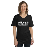 Deadlines Short Sleeve V-Neck T-Shirt