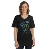 Electric Life Green Short Sleeve V-Neck T-Shirt