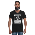 Leader In Apocalypse Technology Short Sleeve V-Neck T-Shirt