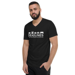 Deadlines Short Sleeve V-Neck T-Shirt