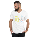 Plugged In 3 Short Sleeve V-Neck T-Shirt