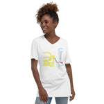 Plugged In Y Short Sleeve V-Neck T-Shirt