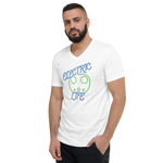 Electric Life Green Short Sleeve V-Neck T-Shirt