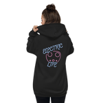 Electric Life Pink Zip-Up Hoodie