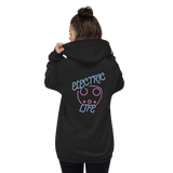 Electric Life Pink Zip-Up Hoodie