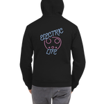 Electric Life Pink Zip-Up Hoodie