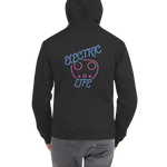 Electric Life Pink Zip-Up Hoodie