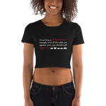 Against All Odds Cropped Tee