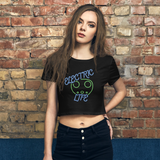 Electric Life Green Cropped Tee