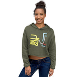 Plugged In Y Cropped Hoodie