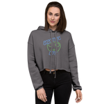 Electric Life Green Cropped Hoodie