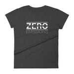 Tesla inspired apparel. EV no emissions. Electric Vehicle Car. Zero Emissions image centered on fitted t-shirt.