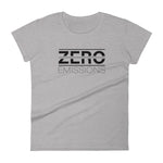 Tesla inspired apparel. EV no emissions. Electric Vehicle Car. Zero Emissions image centered on fitted t-shirt.