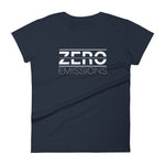 Tesla inspired apparel. EV no emissions. Electric Vehicle Car. Zero Emissions image centered on fitted t-shirt.