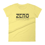 Tesla inspired apparel. EV no emissions. Electric Vehicle Car. Zero Emissions image centered on fitted t-shirt.