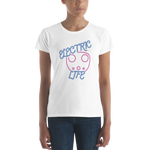 Electric Life Pink Fitted Short Sleeve T-Shirt