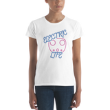 Electric Life Pink Fitted Short Sleeve T-Shirt