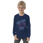 Electric Life Pink Youth Long Sleeve Tee