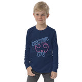 Electric Life Pink Youth Long Sleeve Tee