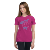 Electric Life Pink Youth Short Sleeve T-Shirt