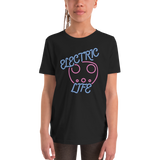 Electric Life Pink Youth Short Sleeve T-Shirt